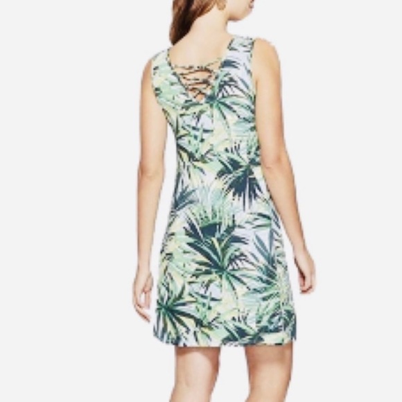 🔥2/$20 Spense Swing Dress Women Sz L Sleeveless Floral Greent - Picture 2 of 4